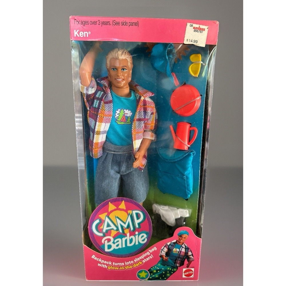 Vintage 1993 Camp Barbie Ken Doll In Box #11075